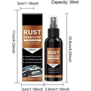 Rust Remover Spray | Car Rust Remover | Fast-Acting Long-Lasting Concentrated Effective for Garage Workshop Boats RVs, 1oz