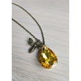 thumbnail image 2 of Exquisite Retro Bee Amber Pendant Necklace - Synthetic Gemstone Jewelry for Women, Silver Plated - Perfect Gift Idea, 2 of 5