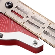 Woodworking Edge Ruler Woodworking Tools:0-70°Adjustable Protractor Angle Finder, Multifunctional Precision Carpentery Tools,20 Inch