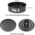 thumbnail image 2 of shiyou-7 Inch Springform and Bundt Pans, Non-stick Cheesecake and Ice-Cream Cake Bakeware,Carbon Steel Tube Pan 2 in 1 with Removable Bottom and Quick-Release Latch for 5,6,8 QT Instant Pot Gray, 2 of 4