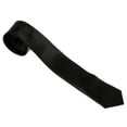 thumbnail image 2 of Unisex Casual Necktie Skinny Slim Narrow Neck Tie - Black, 2 of 9