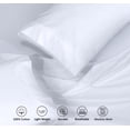 thumbnail image 4 of RUVANTI 100% Cotton Sheets – Split King Size Percale Bedding, Cooling & Breathable, Durable with a Crisp, Soft & Comfortable Feel, 16" Deep Pocket, 5-Piece Set, Bright White, 4 of 9