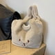 thumbnail image 5 of Warm Plush Tote Bag Trendy Style Versatile for Various Occasions Handbag Designed for Fashionable Individuals, 5 of 5