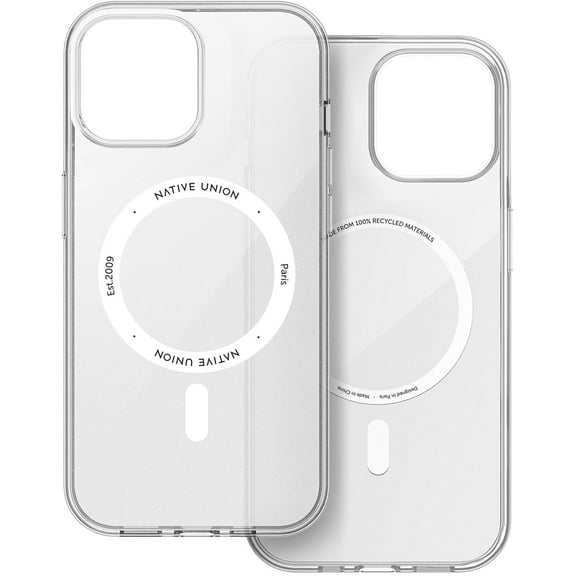 Native Union (Re)Clear Case – Transparent Anti-Yellowing MagSafe Compatible – for iPhone 13 Pro Max