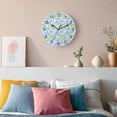 thumbnail image 3 of Wall Clock Green Blue Tie Dye Clocks PVC Silent Non-Ticking Battery Operated Decorative Boho Abstract Art Round Clock for Home Living Room Kitchen Bedroom Office School Wall Decor 10 Inch, 3 of 9