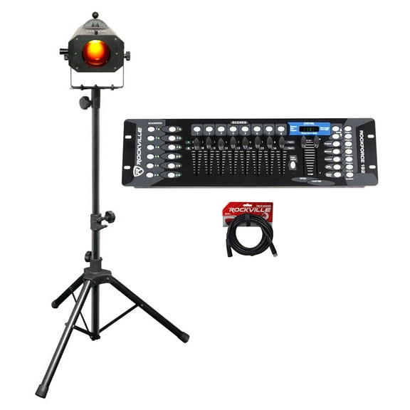 Chauvet DJ LED Followspot 75ST 7 Color Focused  Light w/ Stand   DMX Controller