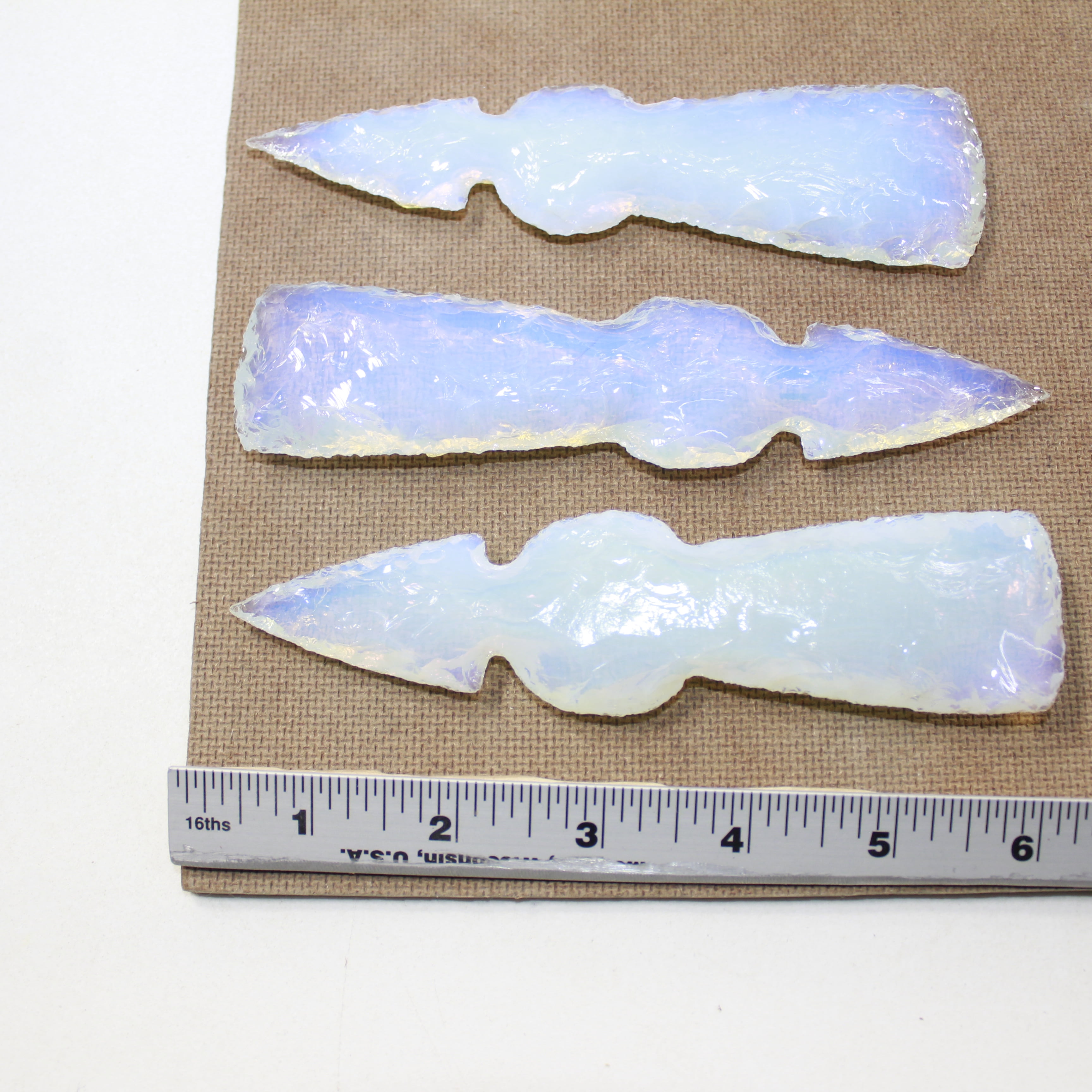 3 Opalite Ornamental Tomahawk Heads #3224 Ax Axe Hatchet