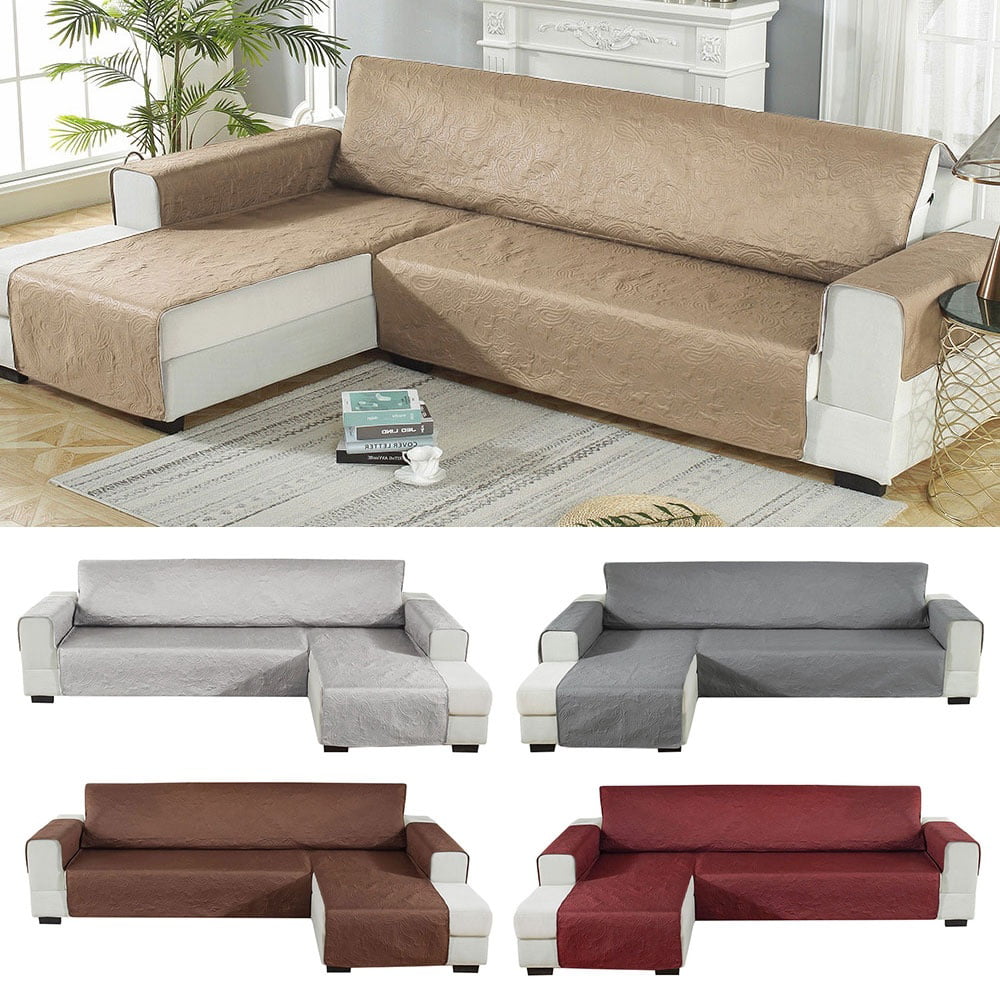 Patio L Shape Sofa Covers Sectional Furniture Cover Dustproof Waterproof Sunscreen 102.36 x 75.59 x 29.92 x 35.04 Black 