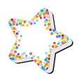 thumbnail image 3 of Ashley Productions Magnetic Whiteboard Erasers, Star Confetti, Pack of 6, 3 of 3