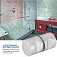 thumbnail image 4 of Aluminum Chrome Alloy Handle Pull Knob for Bathroom Shower Room, 4 of 5