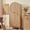 Natural, variant on Aitjunz Fluted Arched Pantry Storage Cabinet, 71'' Kitchen Tall Cabinet with 2 Doors & 2 Large Drawers, Wooden Cabinet w/Adjustable Shelves for Dining Room and Living Room, Natural