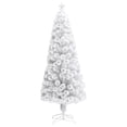 thumbnail image 3 of vidaXL Artificial Pre-lit Christmas Tree Xmas Tree Decoration White Fiber Optic, 3 of 40