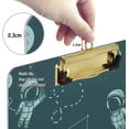 thumbnail image 3 of FMSHPON Astronauts Planets Clipboard Hardboard Wood Nursing Clip Board and Pull for Standard A4 Letter 13x9 inches, 3 of 6