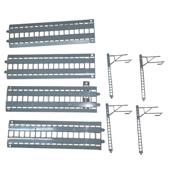 Accesorios de vía de tren, juego de vías de tren para niños, simulación DIY, de estación de montaje, modelo para juego de ferrocarril