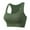 Olive Green, variant on ZQUUVOU Women's Racerback Sports Bra Comfortable Sleep Bra Seamless Workout Yoga Built In Wireless Padded Support Coffee