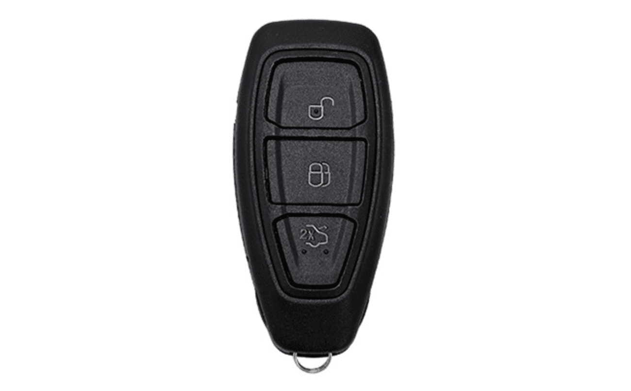3-button Key Fob Case Fit for Ford Focus ST Car Key Cover Double Protection Metal Key Shell and Silicone Key Skin Keyless Entry Smart Remote Fit for C-Max Fiesta