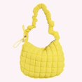 thumbnail image 3 of Bolso Bandolera Un Hombro Algodón Plisado A Cuadros Con Hilo Bordar Acolchado Moderno Y Versátil para Mujer 6083 (amarillo) Amarillo, 3 of 9