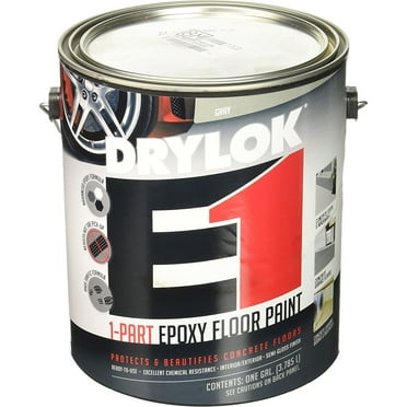 CintBllTer 23713 Drylok, Gallon, Gray E1 Epoxy Semi-Gloss Floor Paint, 1 Gallon (Pack of 1)