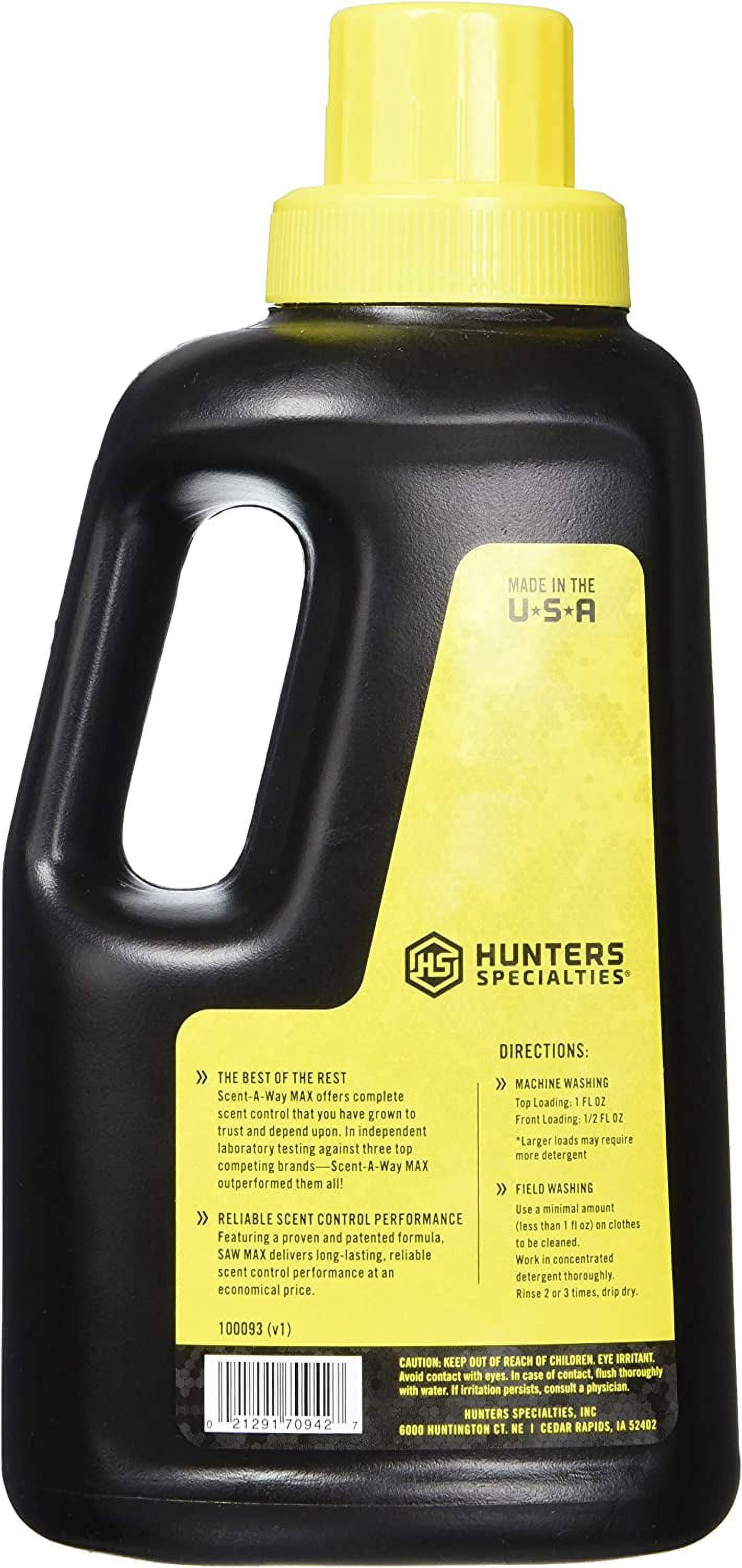 Hunters Specialties Scent-A-Way Max Odorless Laundry Detergent 32Oz