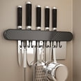 thumbnail image 4 of Fwttom Knife Rack Pot Scraper Storage Rack Kitchen Wall-Mounted Type No-Drill Insertion Knife Hanging Rack Knife Rack Placement, 4 of 6