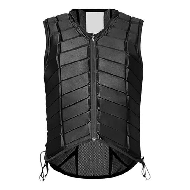 Equestrian Protective Riding Vest - Lightweight Polyester Safety Gear for Horse Riding - Available in 6 Sizes, Easy Zip Design, Impact Resistant