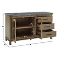 thumbnail image 3 of Steve Silver Modern Farmhouse Grayson Marble Top Sideboard, Driftwood, 3 of 7