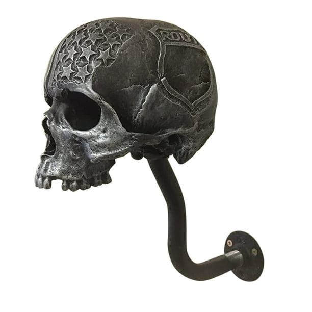 Soporte para con forma calavera WDOplteas Llavero resina para motocicleta Skull Hat A