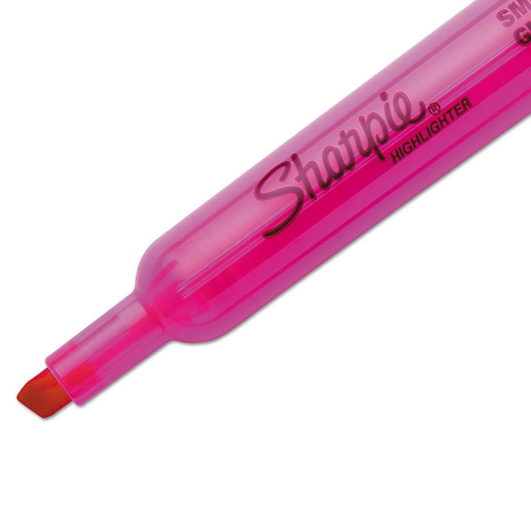 Tank Style Highlighters, Pink Ink, Chisel Tip, Pink Barrel, Dozen Tank Style Highlighters, Pink Ink, Chisel Tip, Pink Barrel, Dozen