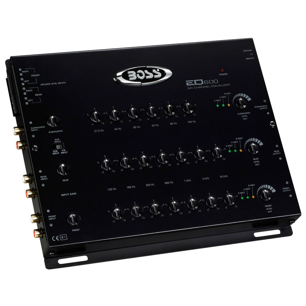 New Boss EQ600 6 Channel 20 Band Car Graphic Pre Amp Equalizer