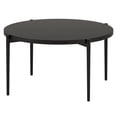 thumbnail image 6 of 32" Black Steel Round Coffee Table, 6 of 8