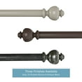 thumbnail image 5 of Lavish Home Curtain 1-inch Adjustable Rod - Modern Urn Finials 66-120" (Bronze ), 5 of 5