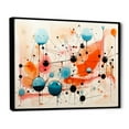 thumbnail image 2 of Designart "Colorful Mid Century modern Atomic I" Mid-century Floater Framed Canvas Art Print, 2 of 7