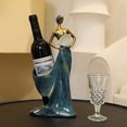 thumbnail image 2 of XingJian LLC Resin Dancing Girl Wine Bottle Rack Stand for Bar Counter Home Decoration - Red, 2 of 5