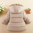 thumbnail image 6 of XBASW Baby Toddler Fleece Jackets Winter Hooded Coat for Girls Thick Outerwear 1-5Y, 6 of 11