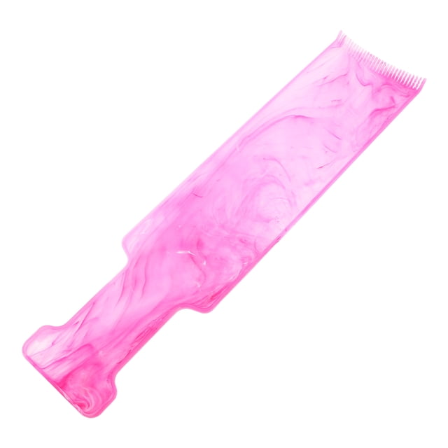 CRILSTYLEO Highlighting Tool With Teeth Hair Coloring Paddle Plastic Rosy 1Set