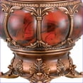 thumbnail image 4 of Jewelry Box, 11.5” Tall Victorian Style | Two-Tone Brown & Red Marble | Polyresin, 4 of 5