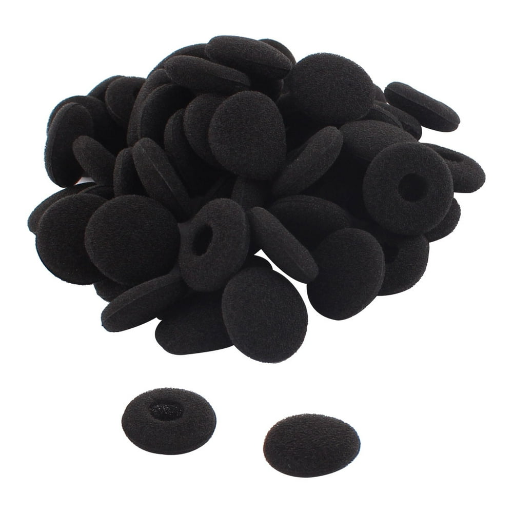 Cellphone MP3 Sponge Headphone Earbud Earphones Covers Cushions Black