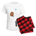 thumbnail image 5 of CafePress - Milk And Cookies Couples Love Pajamas - Women's Short Sleeve Print T-Shirt and Pants Light Cotton Pajama Set, 5 of 7