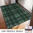 thumbnail image 3 of Green and Black Checkered Pattern Washable Non Slip Indoor Door Mat, Decorative Entry Rug for Entrance, Bedroom, Kitchen, Bathroom, 20"x32", 3 of 6