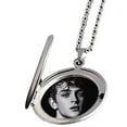 thumbnail image 2 of Cross Bible Prayer Memory Locket That Engraved English Bible Lords Silver Necklace, 18", 2 of 5