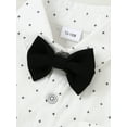 thumbnail image 3 of CARETOO Toddler Baby Boy Clothes 1-5T Formal 4Pcs Set Long Sleeves Shirt Suspender Pants Bowtie Vest, 3 of 20