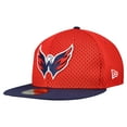 thumbnail image 3 of Men's New Era Red/Navy Washington Capitals Mesh Crown Two-Tone 59FIFTY Fitted Hat, 3 of 5