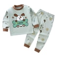 thumbnail image 4 of UAYOTSE boys Pajamas Toddler Pjs Set Cotton Kids Sleepwear 2 Piece Child Clothes Size 2-12 Years Sleepwear Pajamas,Sizes 18-24 Months, 4 of 4