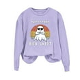 thumbnail image 2 of Heisall Womens Hoodies Halloween Print Loose Casual Long Sleeve Sweatshirts No Hood Autumn Winter Fashion, 2 of 4