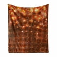 thumbnail image 1 of Abstract Soft Flannel Fleece Throw Blanket, Symmetric Dots Pattern Vivid Color Details Spotty Mosaic Design, Cozy Plush for Indoor and Outdoor Use, 50" x 70", Dark Orange Orange, by Ambesonne, 1 of 6
