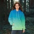 thumbnail image 6 of Bovemsi Sweatshirt for Women Large Hoodie With Gradient Print Plus Size Long Sleeved Sweater Pullover Autumn Pocket Clothes Comfort Hoodie, 6 of 7