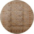 thumbnail image 1 of Ahgly Company Indoor Round Mid-Century Modern Light Copper Gold Oriental Area Rugs, 5' Round, 1 of 6