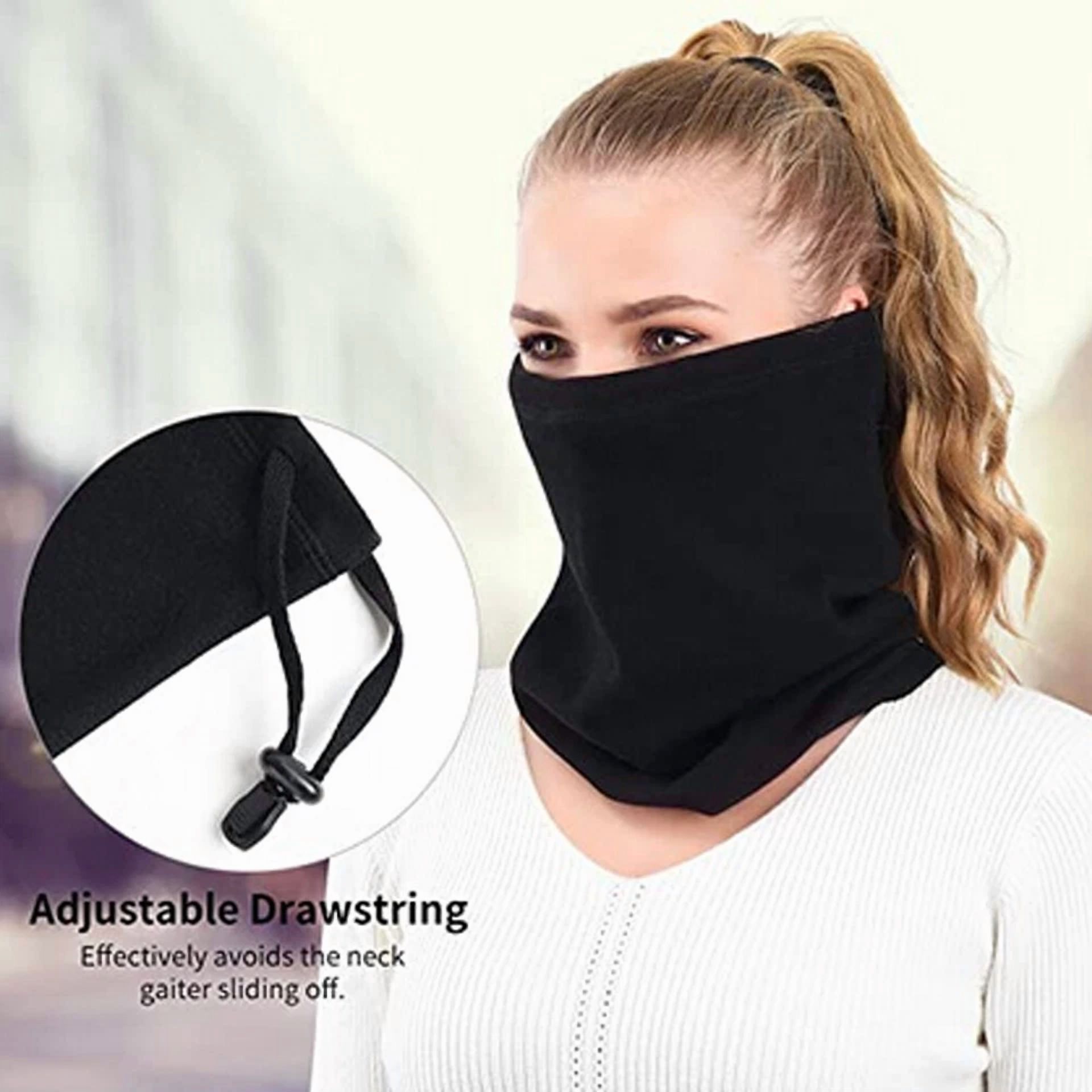 FLINT - 2Pack Neck Warmer Neck Gaiter Fleece Neck Scarf Winter Neck Cover Ski Tube Scarf