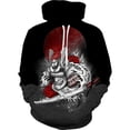 thumbnail image 3 of Nueva sudadera con capucha de anime 3D de moda para hombre y mujer, sudadera de samurái japonesa, jersey negro de otoño y primavera, ropa para hombre, 3 of 5