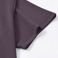 thumbnail image 3 of DayScoop Big & Tall T-Shirt for Men Summer T Shirt Solid Color Casual Fashion Breathable Short Sleeve Button Down Collar Polyester Tops Plus Size, 3 of 5
